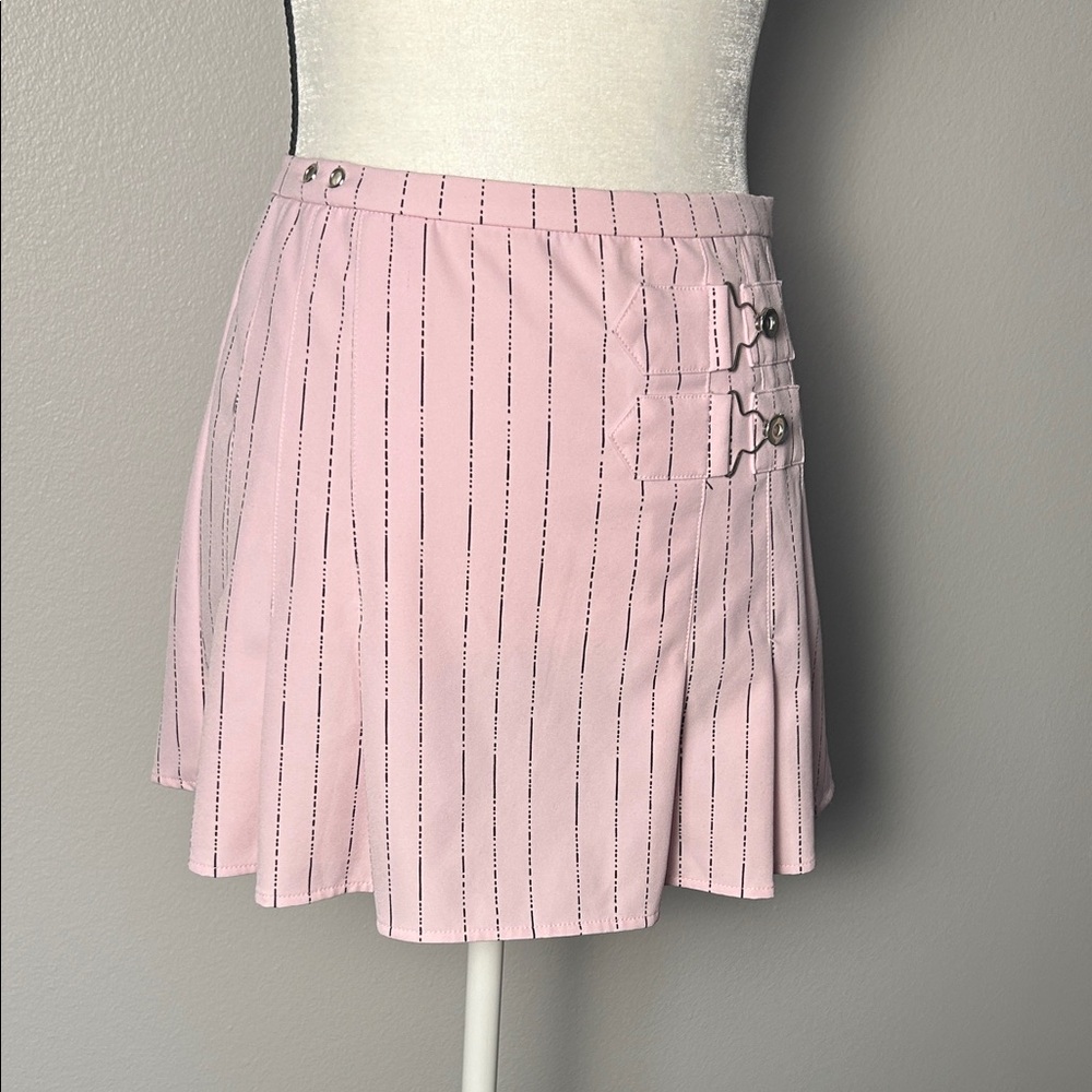 I.AM.GIA Pink Pinstripe Heather Skirt (Size S) - Picture 2 of 6